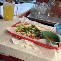 Mariachi street tacos. Pineapple aquas frescas. Mariachi street tacos. Pineapple aquas frescas.
