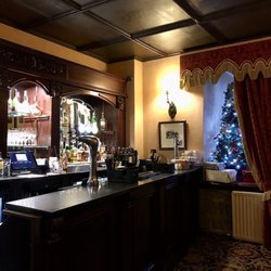 Langley Castle Hotel - First floor tea and relaxed dining room bar.