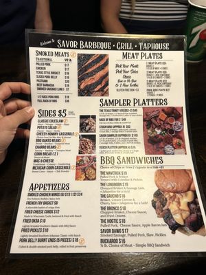 Menu photo 1 SAVOR Barbeque & Taphouse Sister Bay, WI Menu photo 1 SAVOR Barbeque & Taphouse Sister Bay, WI