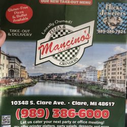 Mancino's of Clare - Menu
