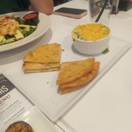 A little view of the apple pecan chicken salad and cheese dip with pita. A little view of the apple pecan chicken salad and cheese dip with pita.