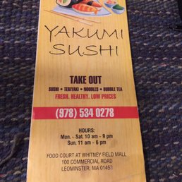 Here is the menu. Delicious and affordable sushi!!!