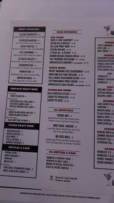 Menu photo 6 Andy's Jazz Club Chicago, IL