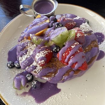 The Hangout - Ube pancakes - Breakfast & Brunch Near Me - Walnut Creek, California The Hangout - Ube pancakes - Breakfast & Brunch Near Me - Walnut Creek, California