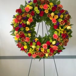 City Floral - Sympathy floral wreath.