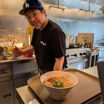 Wu-Rons - I requested the owner of I can take a picture of tonkatsu and him. He gladly posed. - Ramen Near Me - Portland, Oregon Wu-Rons - I requested the owner of I can take a picture of tonkatsu and him. He gladly posed. - Ramen Near Me - Portland, Oregon