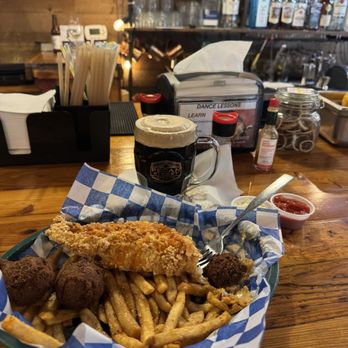 Pecan Street Brewing - Fried catfish, extra stout! Perfect combo! - Breweries Near Me - Johnson City, Texas Pecan Street Brewing - Fried catfish, extra stout! Perfect combo! - Breweries Near Me - Johnson City, Texas