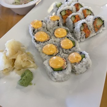 Plate Sushi & Chicken - Spicy Tuna Roll Spicy California Roll - Sushi Bars Near Me - Ann Arbor, Michigan Plate Sushi & Chicken - Spicy Tuna Roll Spicy California Roll - Sushi Bars Near Me - Ann Arbor, Michigan