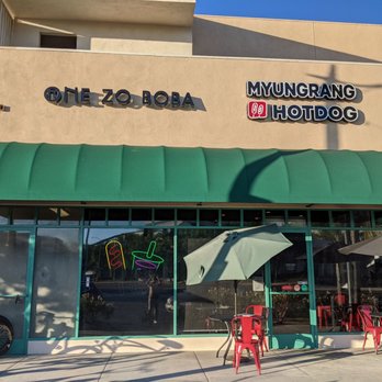 One Zo/ Myungrang Hotdog - Exterior/entrance. - Bubble Tea Near Me - Long Beach, California