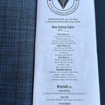 Vino Locale - Wine menu - Wine Bars Near Me - Palo Alto, California