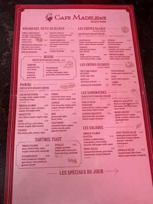 Menu photo 5 Café Madeleine San Diego, CA Menu photo 5 Café Madeleine San Diego, CA