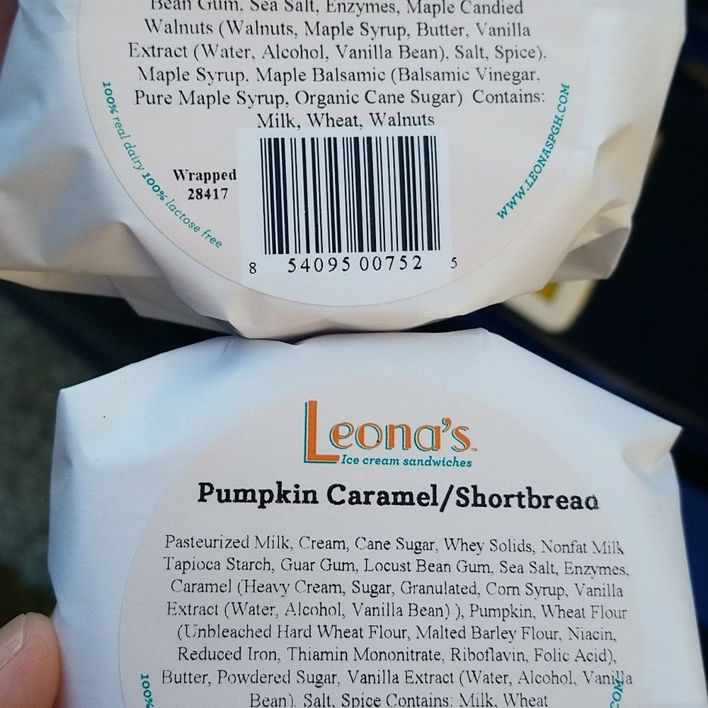 Leona's Ice Cream Sandwiches - Fall Leona's flavors.. so good - Ice Cream & Frozen Yogurt Near Me - Pittsburgh, Pennsylvania