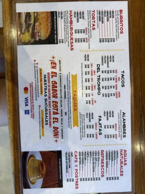 Menu photo 2 Don Sirloin Playa del Carmen, ROO Menu photo 2 Don Sirloin Playa del Carmen, ROO