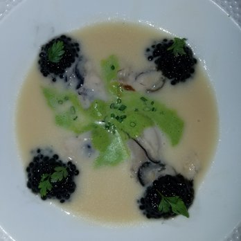 Gary Danko - Glazed Oysters with Osetra Caviar, Salsify and Lettuce Cream - New American Near Me - San Francisco, California Gary Danko - Glazed Oysters with Osetra Caviar, Salsify and Lettuce Cream - New American Near Me - San Francisco, California