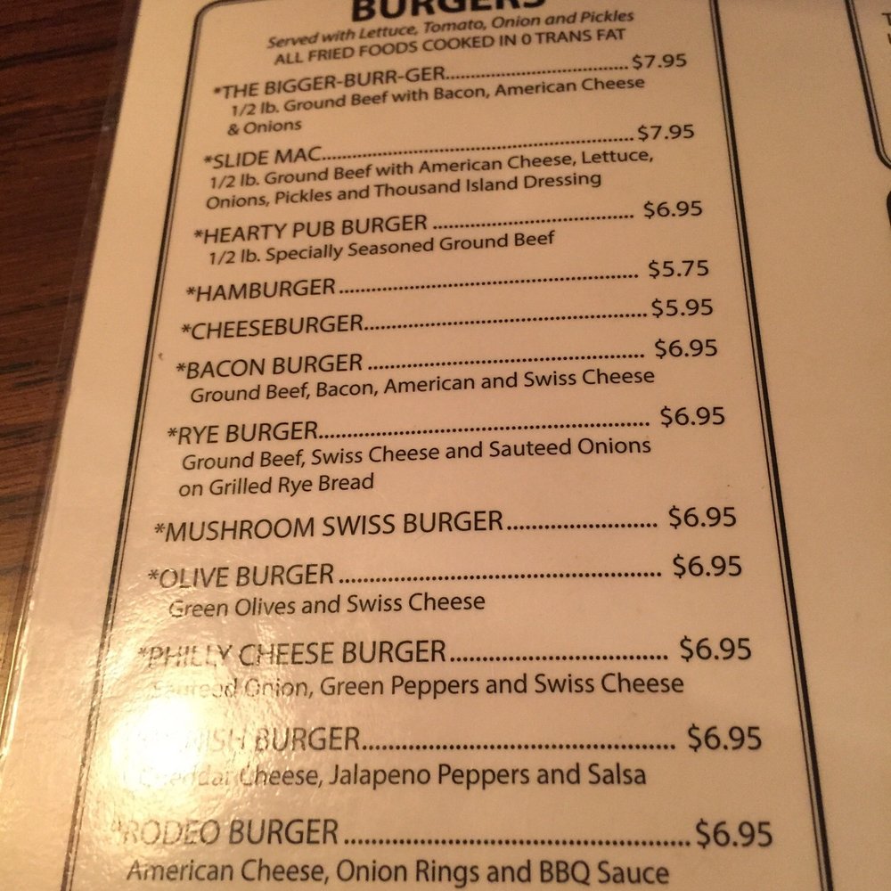the menu the menu