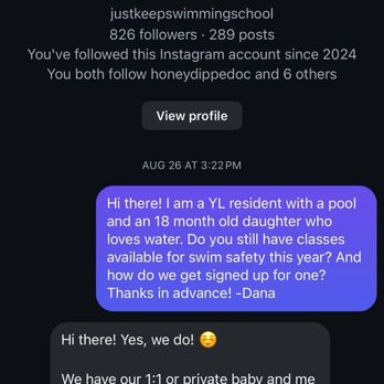 Just Keep Swimming School - Messages from JKS IG - Swimming Lessons/Schools Near Me