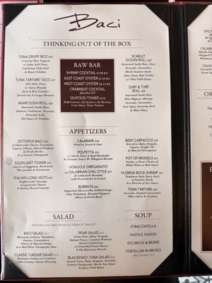 Menu photo 2 Baci Restaurante Staten Island, NY