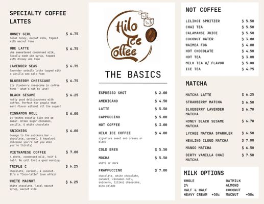 Menu photo 2 Hilo Ice Coffee Hilo, HI