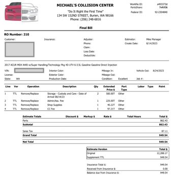 Michael's Collision Center - Auto Repair Near Me - Burien, Washington