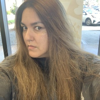 Salon Bobbi and Guy - It's not even brown with blond highlights. It's just light/red/brassy all over. I was trying not to cry at this point. - Hair Salons Near Me - Honolulu, Hawaii