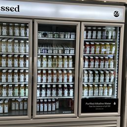 Juice selection - prebottled, no juicing on site. Juice selection - prebottled, no juicing on site.