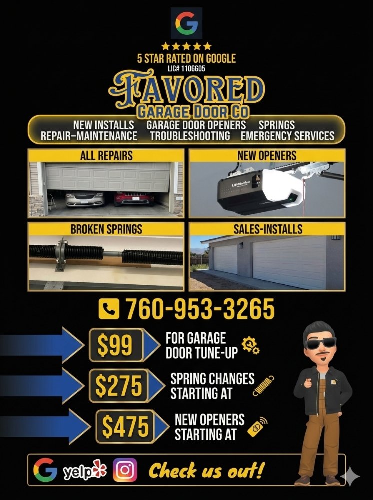 Favored Garage Door - Garage Door Contractor in Victorville, CA
