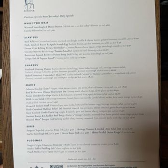 The Roebuck - Menu - Pubs Near Me - Richmond, XGL