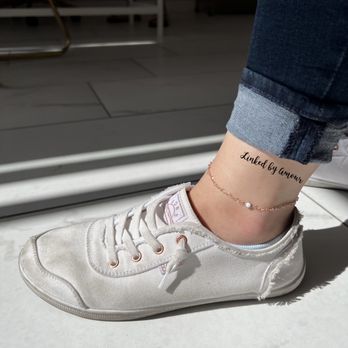 Linked By Amour - 14K Rose Gold Filled anklet with opal charm - Jewelry Repair Near Me - Montebello, California