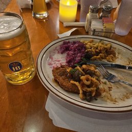 Delicious Jger Schnitzel! Delicious Jger Schnitzel!