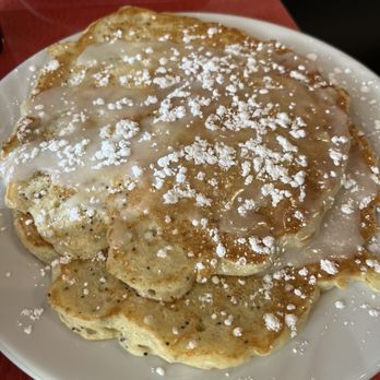 The Breakfast Club - Lemon poppyseed pancakes (2 for $7) - Breakfast & Brunch Near Me - Moscow, Idaho