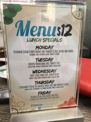 Menu photo 1 Bar Da Vila Miami Miami, FL