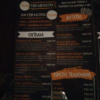 Boteco do Urso - Menu - Bars Near Me - São Paulo, SP Boteco do Urso - Menu - Bars Near Me - São Paulo, SP