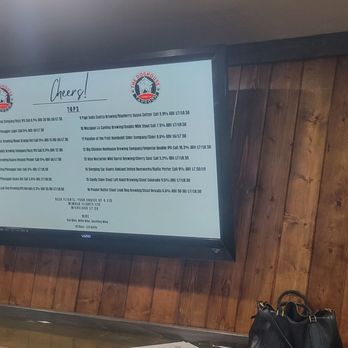 The Doghouse Taproom - a menu on the wall - Bars Near Me - Ceres, California