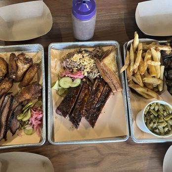 Federalist Pig - Family combo, pork ribs & pull pork, smoked wings, briskets. Brussels Sprouts, Chipotle Green Beans Smoked Mac & Mac & Seasoned Fries. - Barbeque Near Me - Washington, DC, District of Columbia Federalist Pig - Family combo, pork ribs & pull pork, smoked wings, briskets. Brussels Sprouts, Chipotle Green Beans Smoked Mac & Mac & Seasoned Fries. - Barbeque Near Me - Washington, DC, District of Columbia