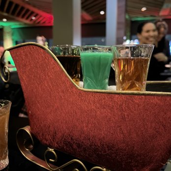 Fireside Bar & Grill - a sleigh filled with drinks - American Near Me - Englewood, Colorado Fireside Bar & Grill - a sleigh filled with drinks - American Near Me - Englewood, Colorado