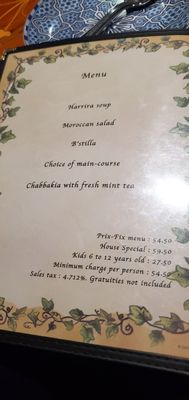 Menu photo 8 Casablanca Kailua, HI
