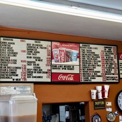 Chacho's Mexican Takeout - Menu 2/13/26