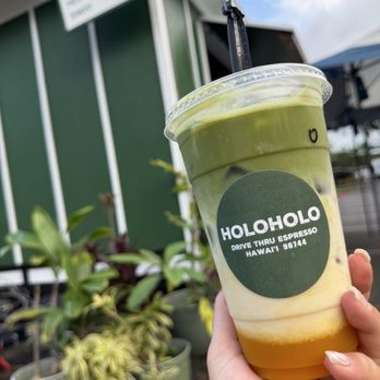 Holoholo Drive Thru Espresso - Mango matcha - Coffee & Tea Near Me - Kaneohe, Hawaii