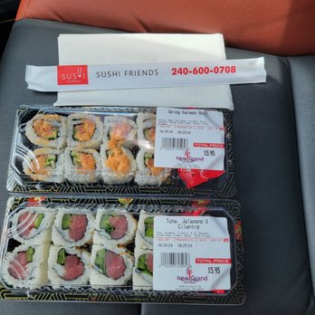 Sushi Friends - 11. Tuna, Jalapeno and Cilantro Roll 34. Spicy Salmon Roll with Cucumber - Sushi Bars Near Me - Germantown, Maryland Sushi Friends - 11. Tuna, Jalapeno and Cilantro Roll 34. Spicy Salmon Roll with Cucumber - Sushi Bars Near Me - Germantown, Maryland