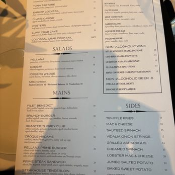 Pellana Prime Steakhouse - Menu - Steakhouses Near Me - Peabody, Massachusetts