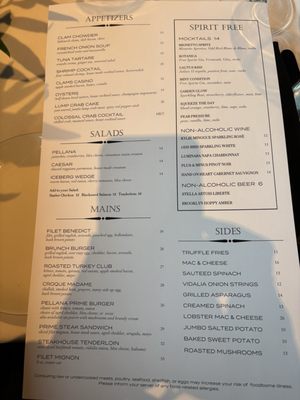 Menu photo 1 Pellana Prime Steakhouse Peabody, MA