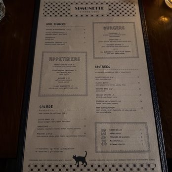 Simonette - Menu Sept 2024 - French Near Me - Culver City, California Simonette - Menu Sept 2024 - French Near Me - Culver City, California