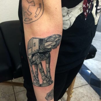Next Wave Tattoos and Piercings - AT-AT from Star Wars that mike did :) - Piercing Near Me - Mesa, Arizona Next Wave Tattoos and Piercings - AT-AT from Star Wars that mike did :) - Piercing Near Me - Mesa, Arizona