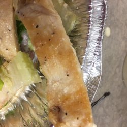 Mamma Mia Pizza - Dry chicken jerky passed off as Ceasar
