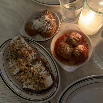 Cafe Spaghetti - Meatballs, Riceballs, Ricotta Crostini - Italian Near Me - Brooklyn, New York