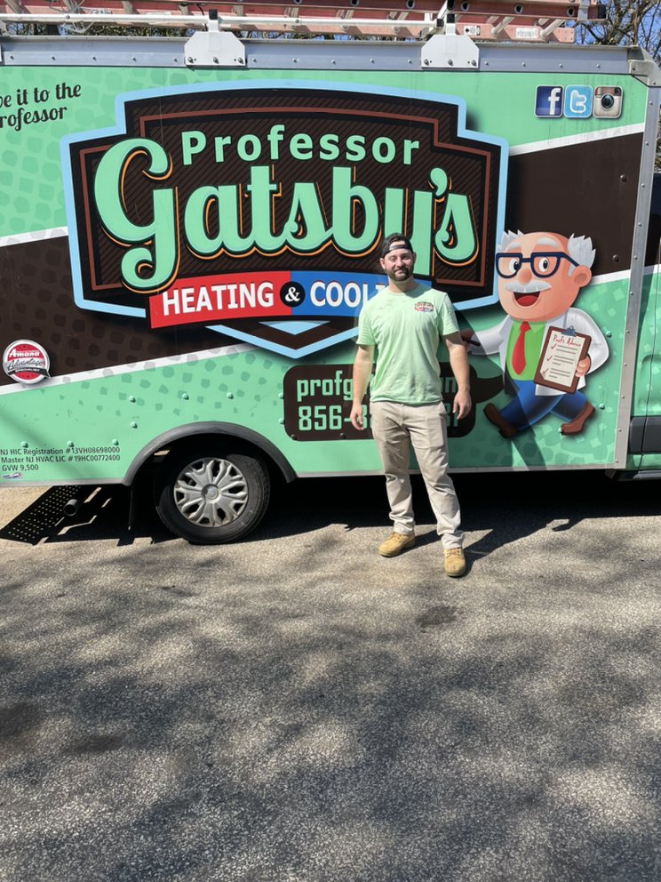 Slide of Professor Gatsby's Heating, Cooling & Plumbing