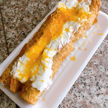 El Ranchito Taco Shop - Flautas not fully loaded with shredded lettuce, tomatoes,guacamole. - Mexican Near Me - Poway, California El Ranchito Taco Shop - Flautas not fully loaded with shredded lettuce, tomatoes,guacamole. - Mexican Near Me - Poway, California