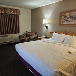 Cobblestone Hotel & Suites - King room. Nice size, not at all cramped