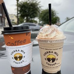 Tierra Mia Coffee - Horchata frappe + loco coco latte