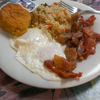 Sunrise Cafe - Filipino Breakfast w/Sweet Potato Biscuit... how unique is that?!  lol - Breakfast & Brunch Near Me - Virginia Beach, Virginia